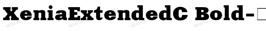 XeniaExtendedC Bold字体转换